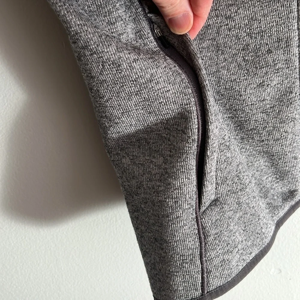 Cutter & Buck Mainsail Sweater Knit Womens Asymmetrical Vest in Gray Medium